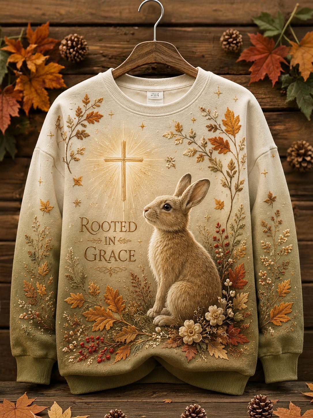 Women's Autumn Faith Animal Print Hoodie Sweatshirt