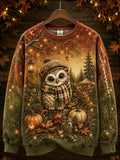 Men's Warm Healing Animal Print Sweatshirt