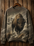 Women's Outdoor Casual Animal Print Sweatshirt