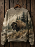 Women's Outdoor Casual Animal Print Sweatshirt