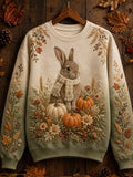 Women's Casual Animal-Print Sweatshirt For Autumn