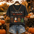 Women's "i'm Ready For The Ber Months" Autumn  Print Short Sleeve T-shirt