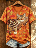 Women's Casual Print Short-Sleeve T-Shirt