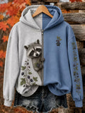 Women's Vintage Animal Print Hoodie