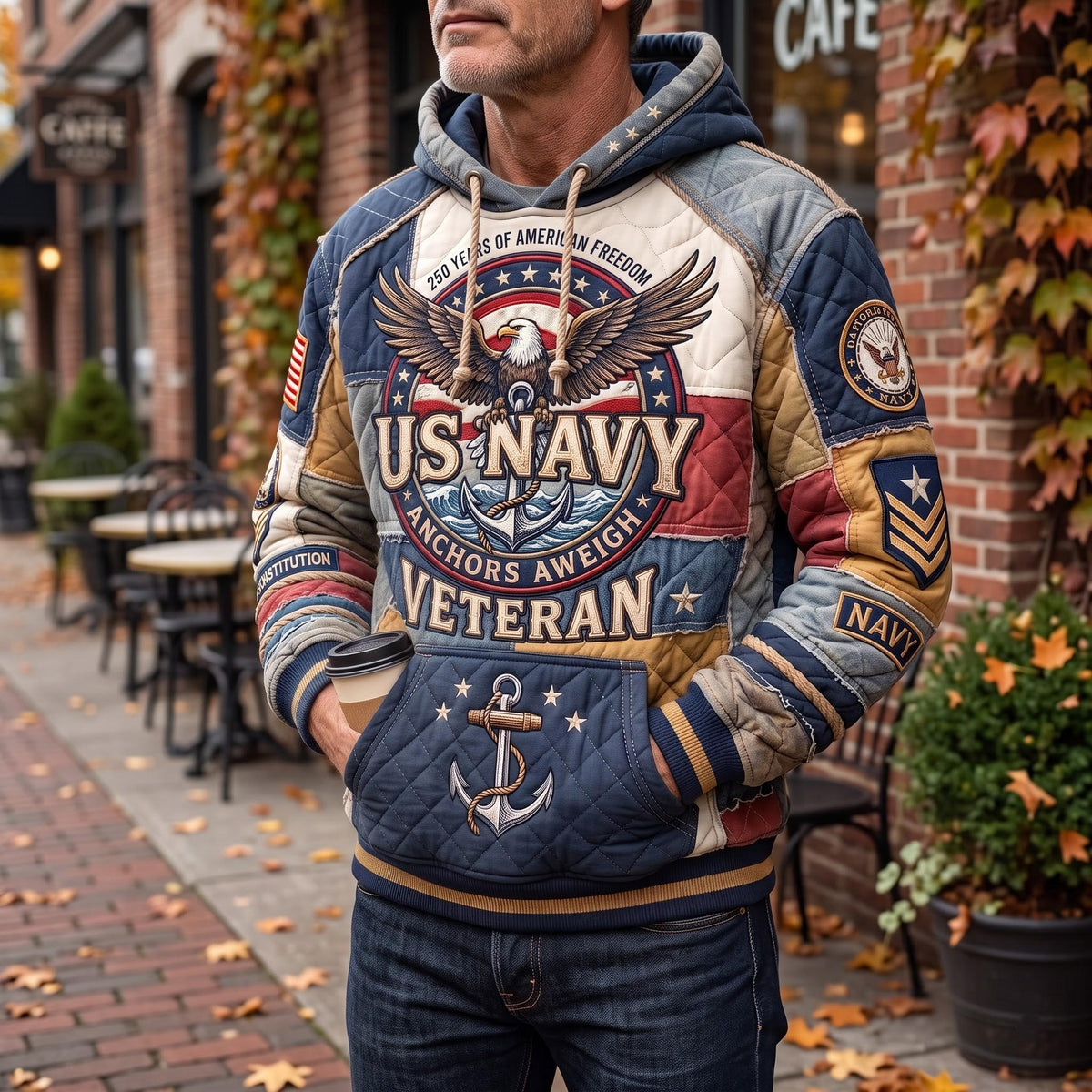 Navy Veteran Hoodie GFTOMA13468