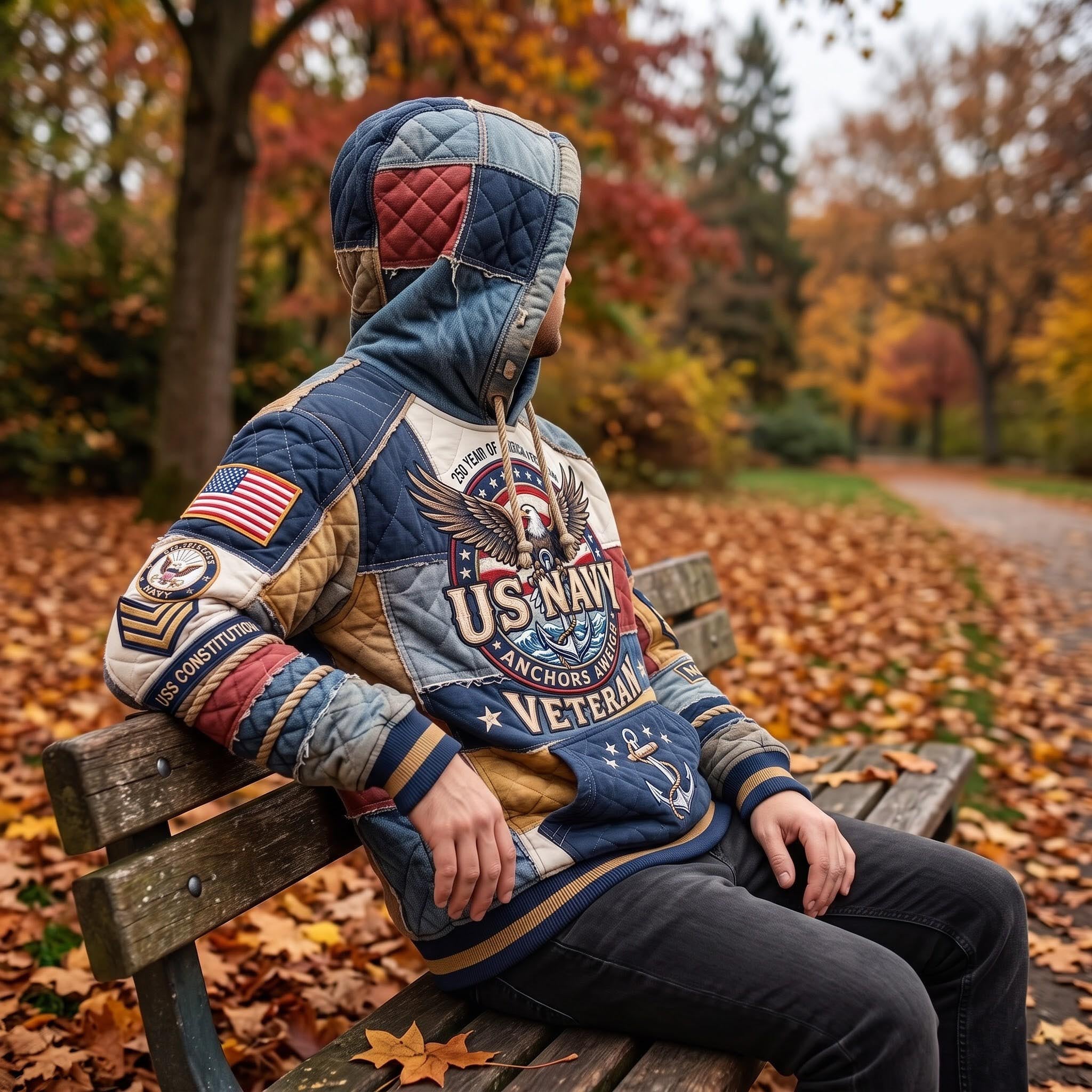 Navy Veteran Hoodie GFTOMA13468