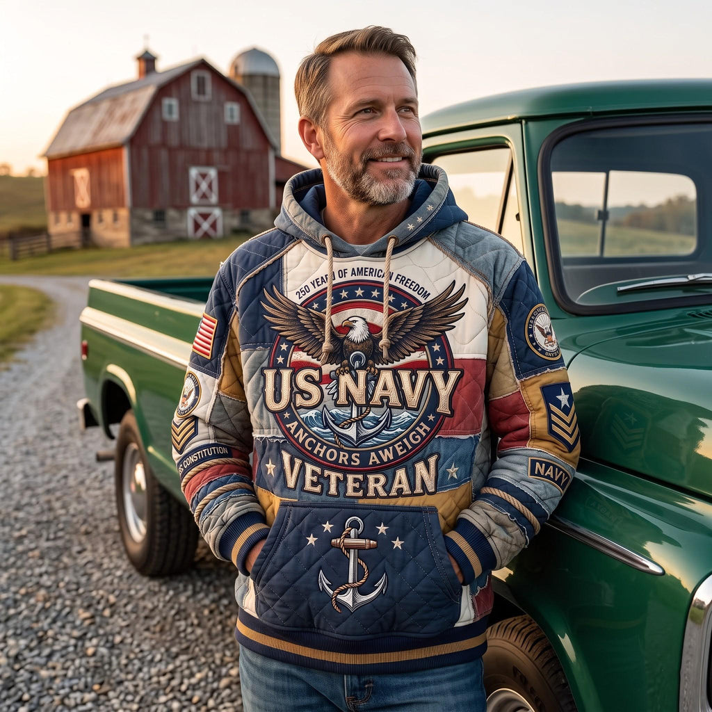 Navy Veteran Hoodie GFTOMA13468