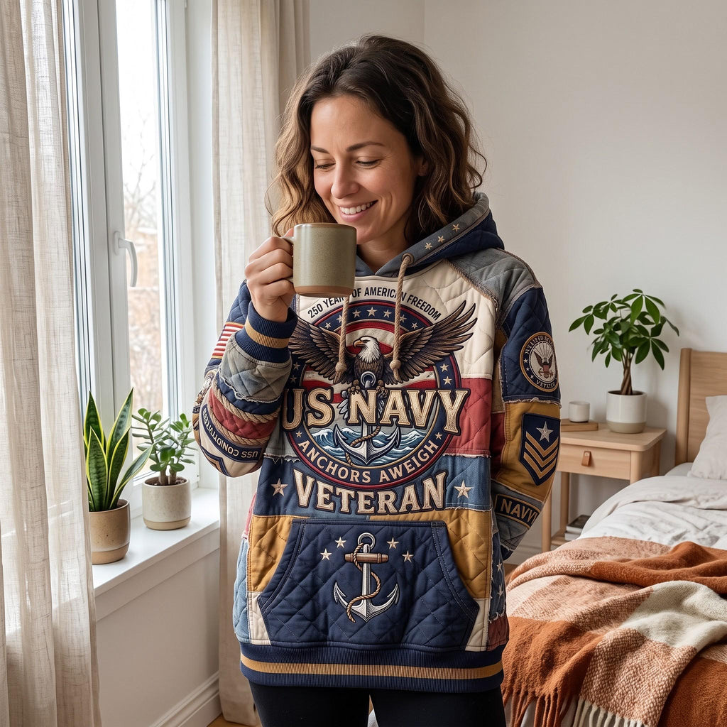 Navy Veteran Hoodie GFTOMA13468