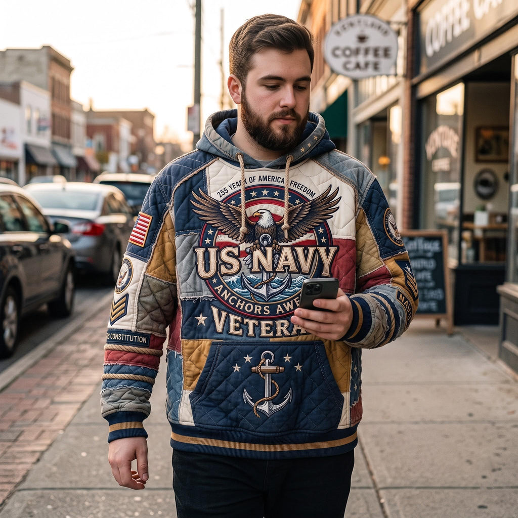 Navy Veteran Hoodie GFTOMA13468