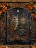 Women's Autumn Faith Animal Print Hoodie Sweatshirt