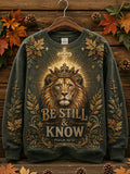 Women's Autumn Faith Animal Print Hoodie Sweatshirt