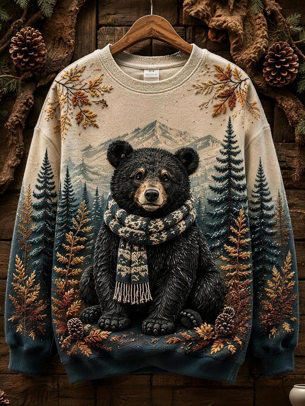 Women's Autumn Animal Print Crew Neck Long-Sleeve T-Shirt