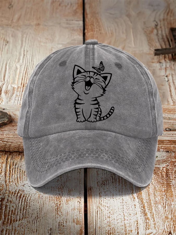 Cute Cat Print Cat Lovers Hat