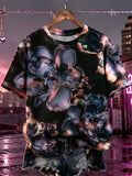 Women's 90s Retro Aesthetics Dark Bohemian Style Y2k Millennium Style Floral Print Casual Top