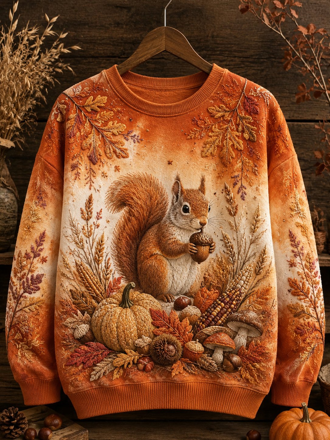 Women's Autumn Animal Print Sweatshirt