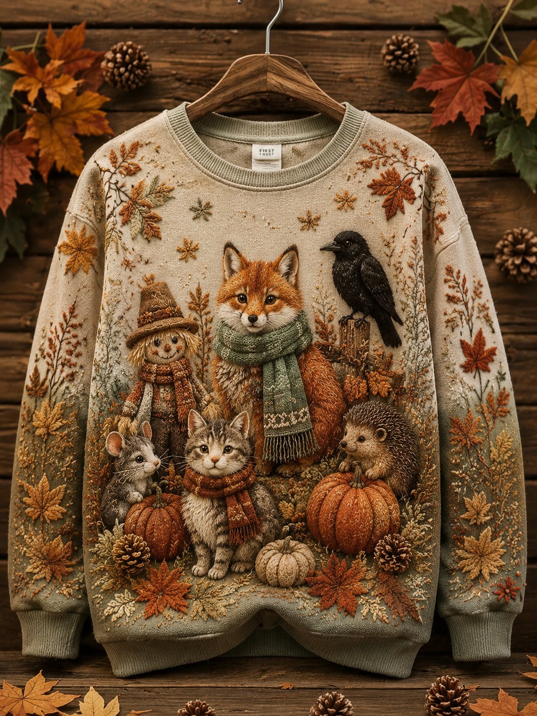 Women's Autumn Animal Printed Casual Sweatshirt