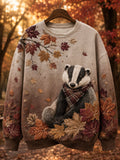 Women's Fall Animal Print Sweatshirt