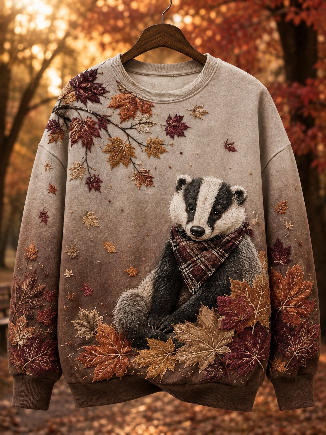 Women's Fall Animal Print Sweatshirt