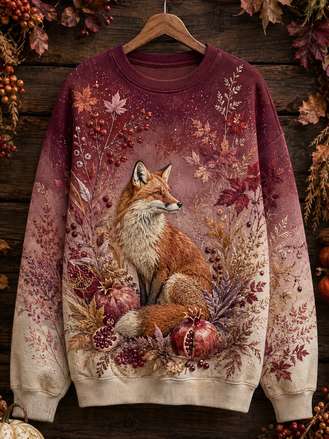 Women's Autumn Animal Print Sweatshirt