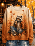 Women's Fall Animal Print Sweatshirt