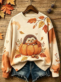 Women's Autumn Animal Print Casual Sweatshirt