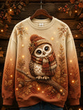 Women's Warm Healing Animal Print Sweatshirt