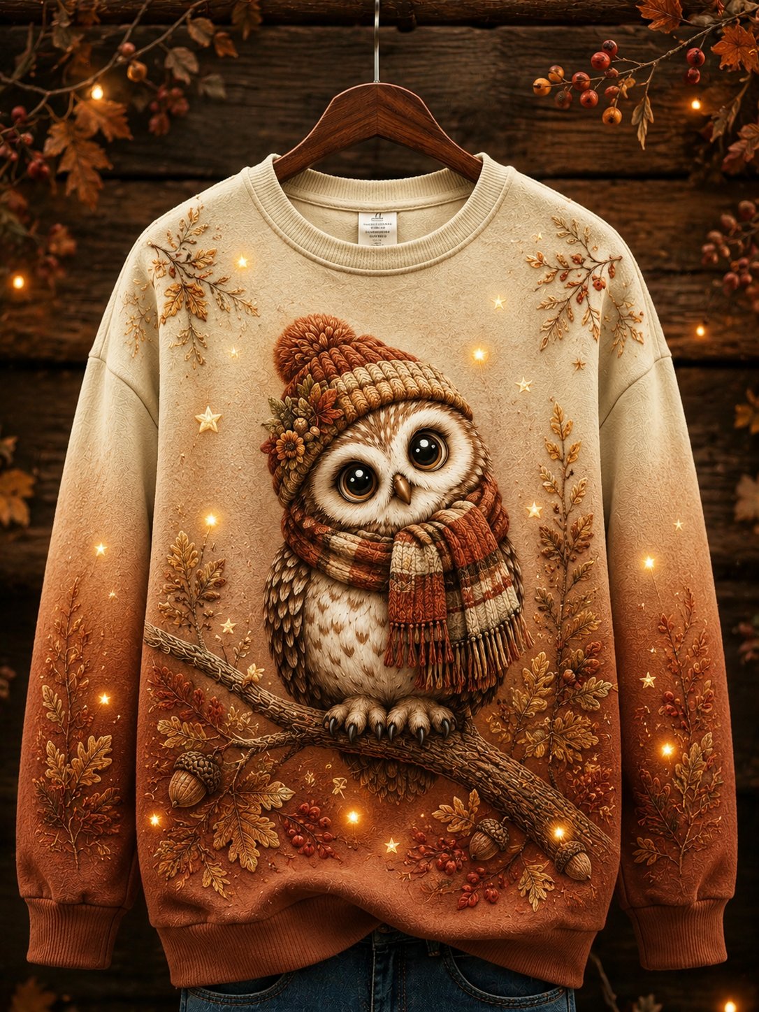 Women's Warm Healing Animal Print Sweatshirt