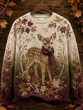 Women's Fall Animal Print Sweatshirt