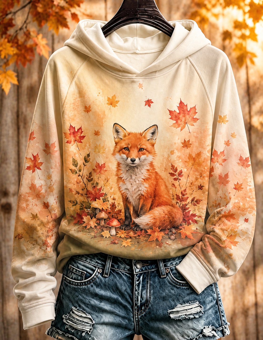 Women's Fall Animal Print Sweatshirt