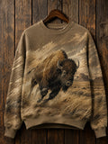 Women's Outdoor Casual Animal Print Sweatshirt