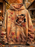 Women's Autumn Highland Denim Print Sweatshirt