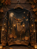 Women's Halloween Animal Print Sweatshirt