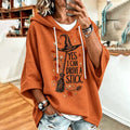 Women's Halloween Witch Yes I Can Drive A Stick. Printed Sweatshirt