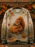 Women's Autumn Animal Printed Casual Sweatshirt