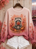 Women's Fall Animal Print Sweatshirt