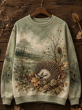 Women's Autumn Animal Print Sweatshirt