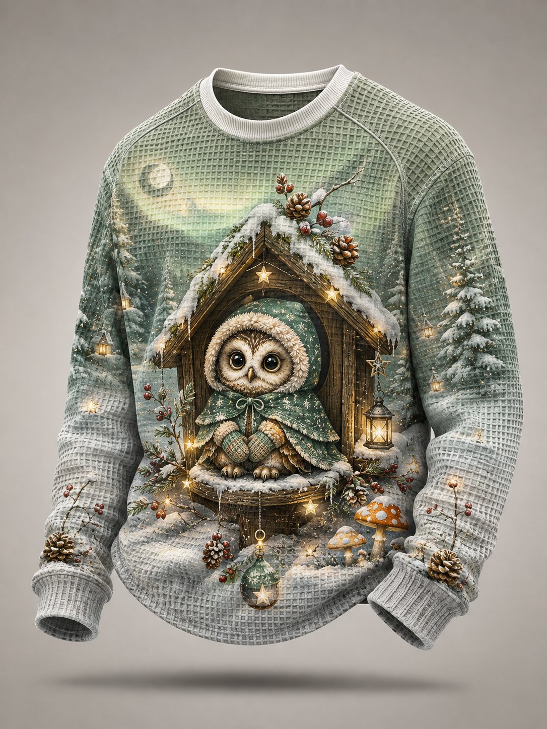 Men's Warm Healing Animal Print Sweatshirt