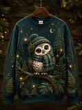 Women's Warm Healing Animal Print Sweatshirt