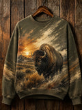 Women's Outdoor Casual Animal Print Sweatshirt