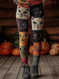 Women's Casual Cat Print Leggings