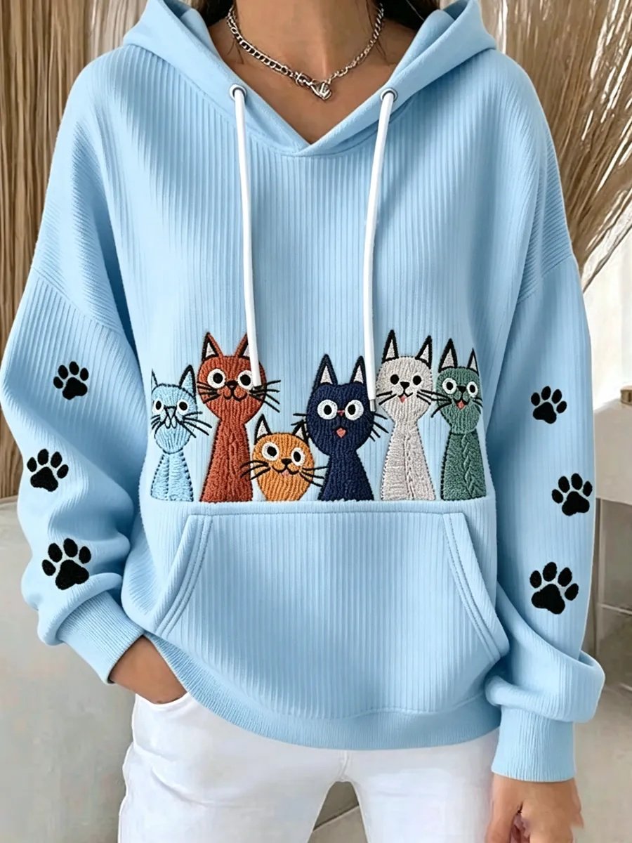 Women's Casual Animal Print Hoodie