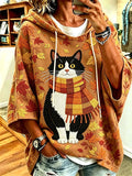 Women's Casual Printed Loose Sweatshirt
