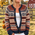 Women's Nordic Style Pattern Casual Knit Cardigan