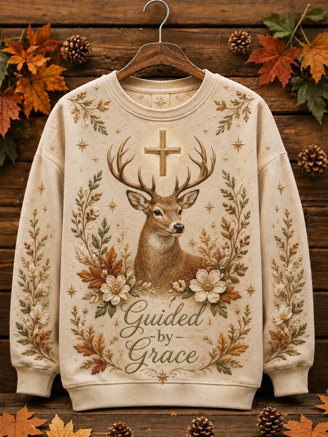 Women's Autumn Faith Animal Print Hoodie Sweatshirt