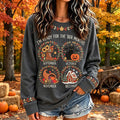 Women's I'm Ready For The 'ber Months Print Crew Neck Casual Sweatshirt