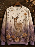 Women's Autumn Animal Print Sweatshirt