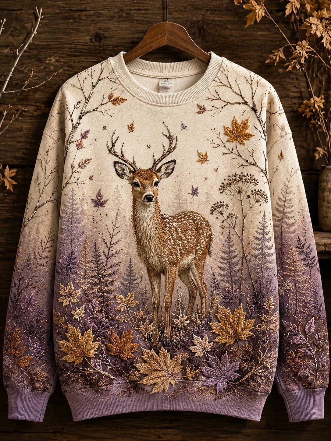 Women's Autumn Animal Print Sweatshirt