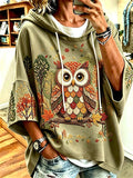Women's Casual Printed Loose Sweatshirt
