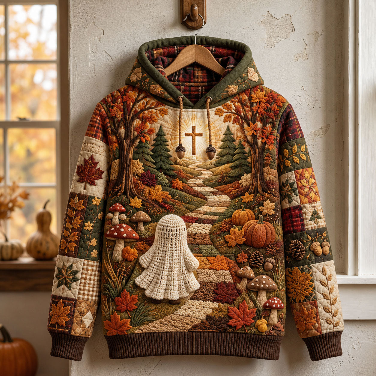 Autumn Path To Cross Hoodie GFTOHNL2895