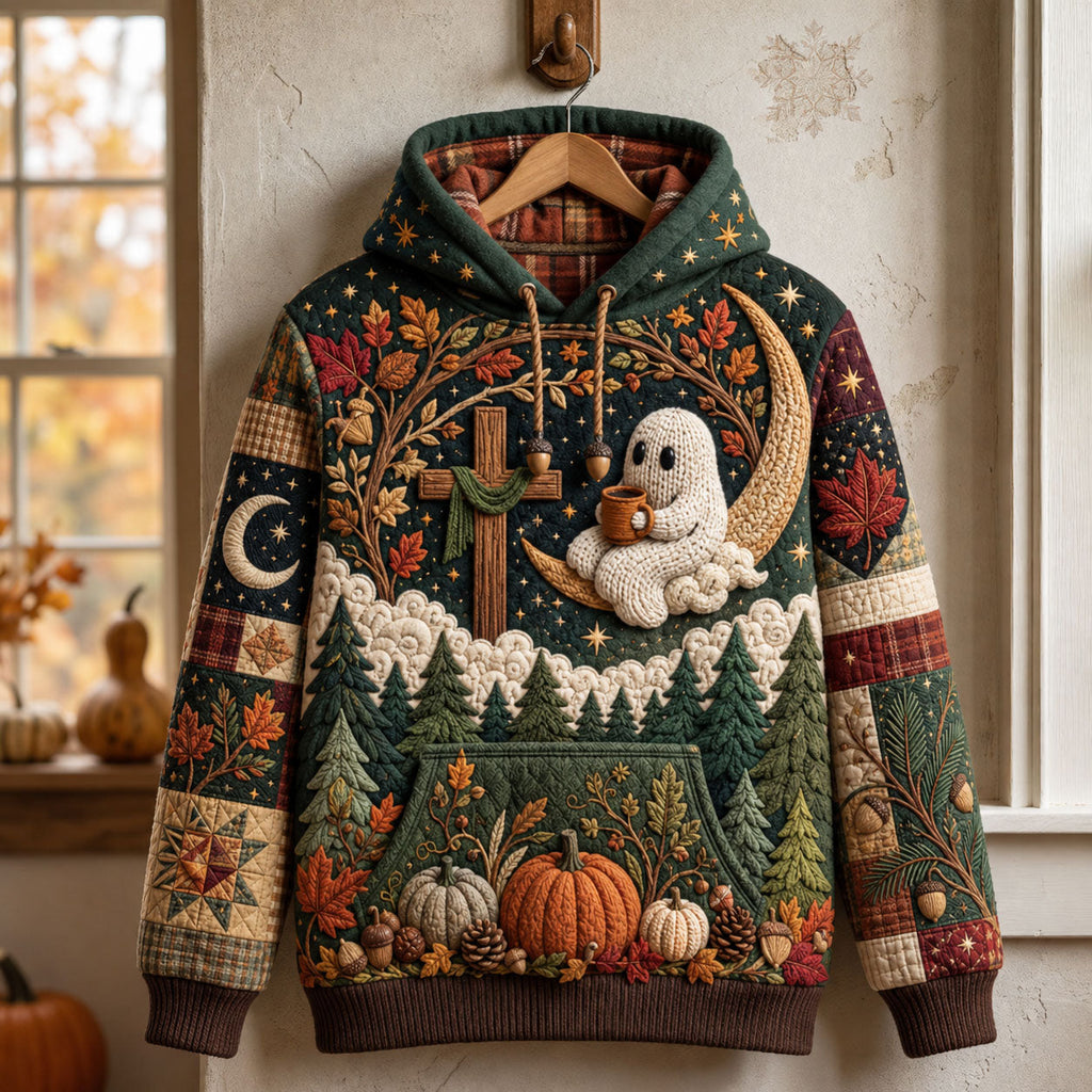 Moonlight Ghost Cross Hoodie GFTOHNL2896